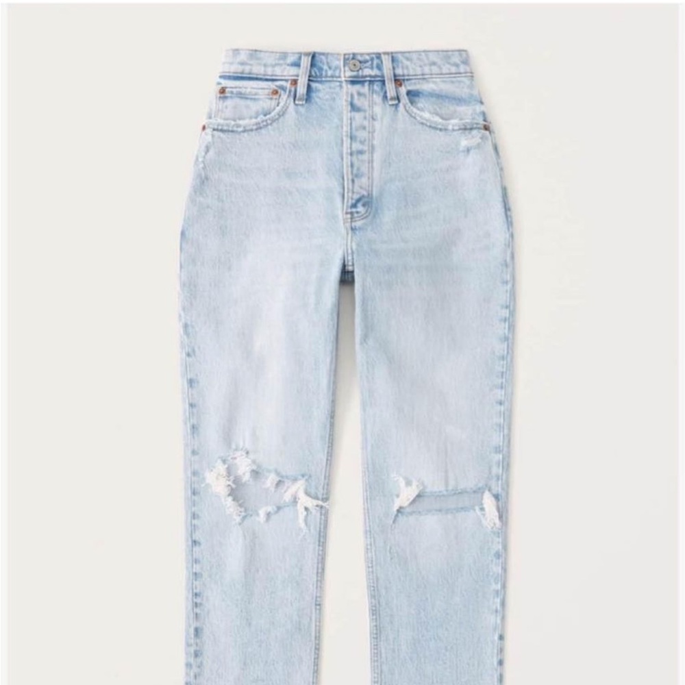 Abercrombie and Fitch curve love high rise dad jeans
